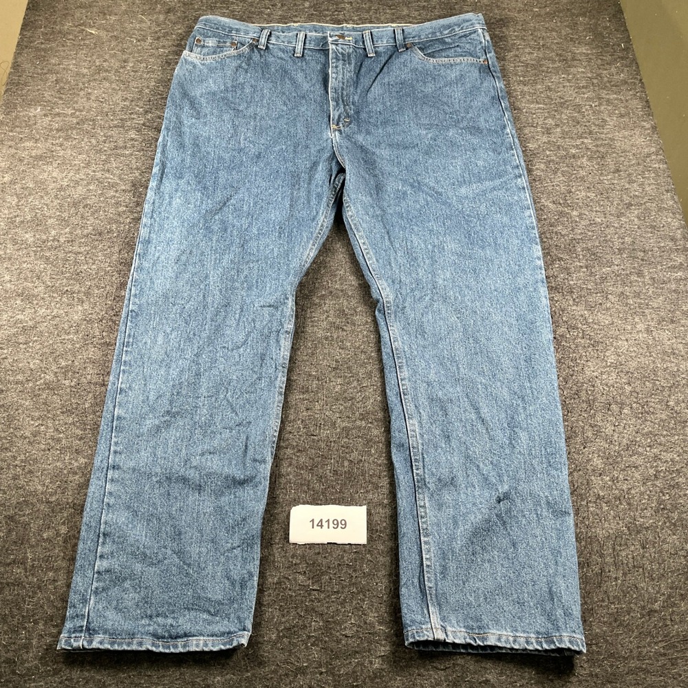 NWT 46x32 Wrangler Five Star Premium Regular Fit Jeans Mens Blue Denim
